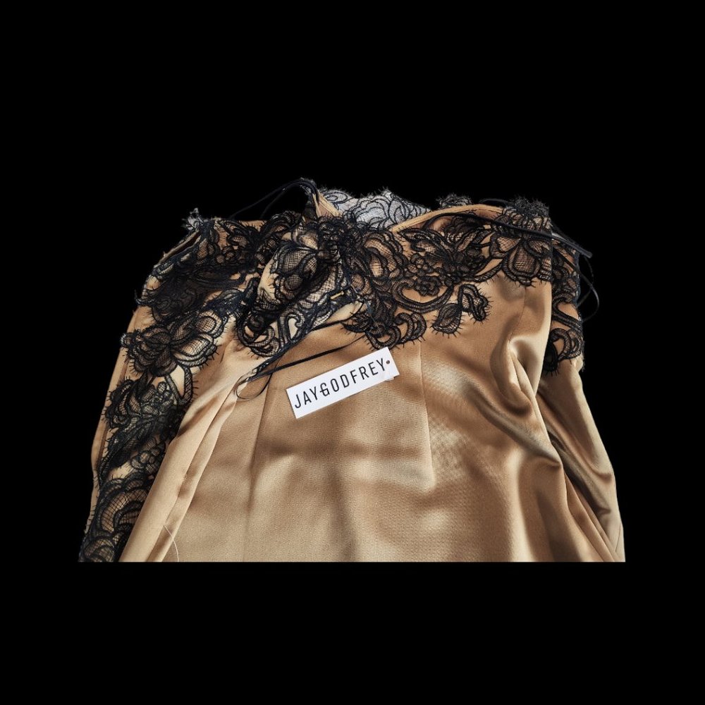 Jay Godfrey Jacobs Lace Trim Slip Dress New - Picture 7 of 8